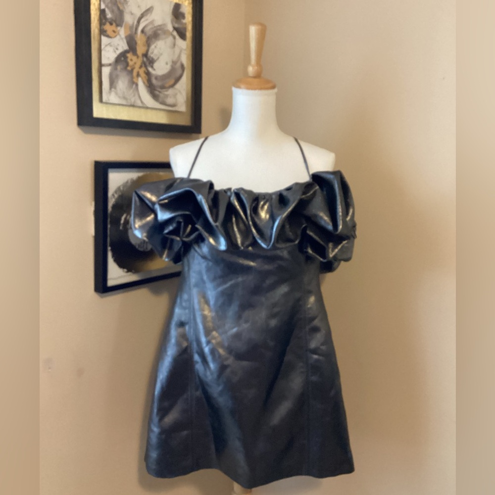 ZARA XXL Silver mini cocktail dress